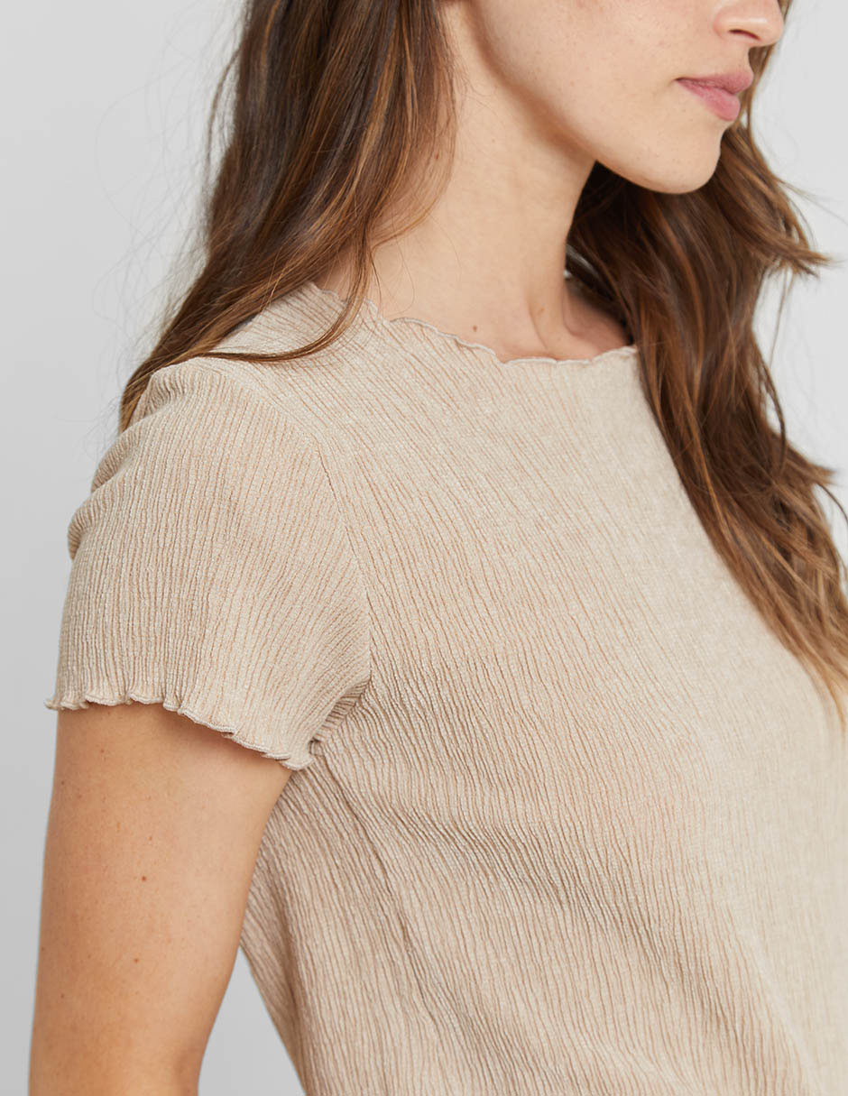 Blusa manga corta para mujer 4