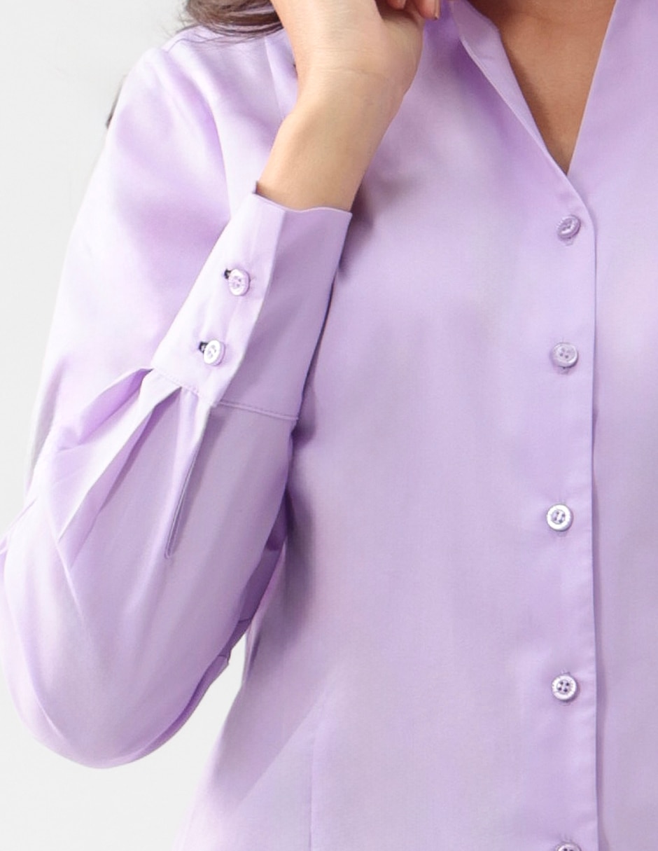 Blusa Pierre Cardin manga larga para mujer