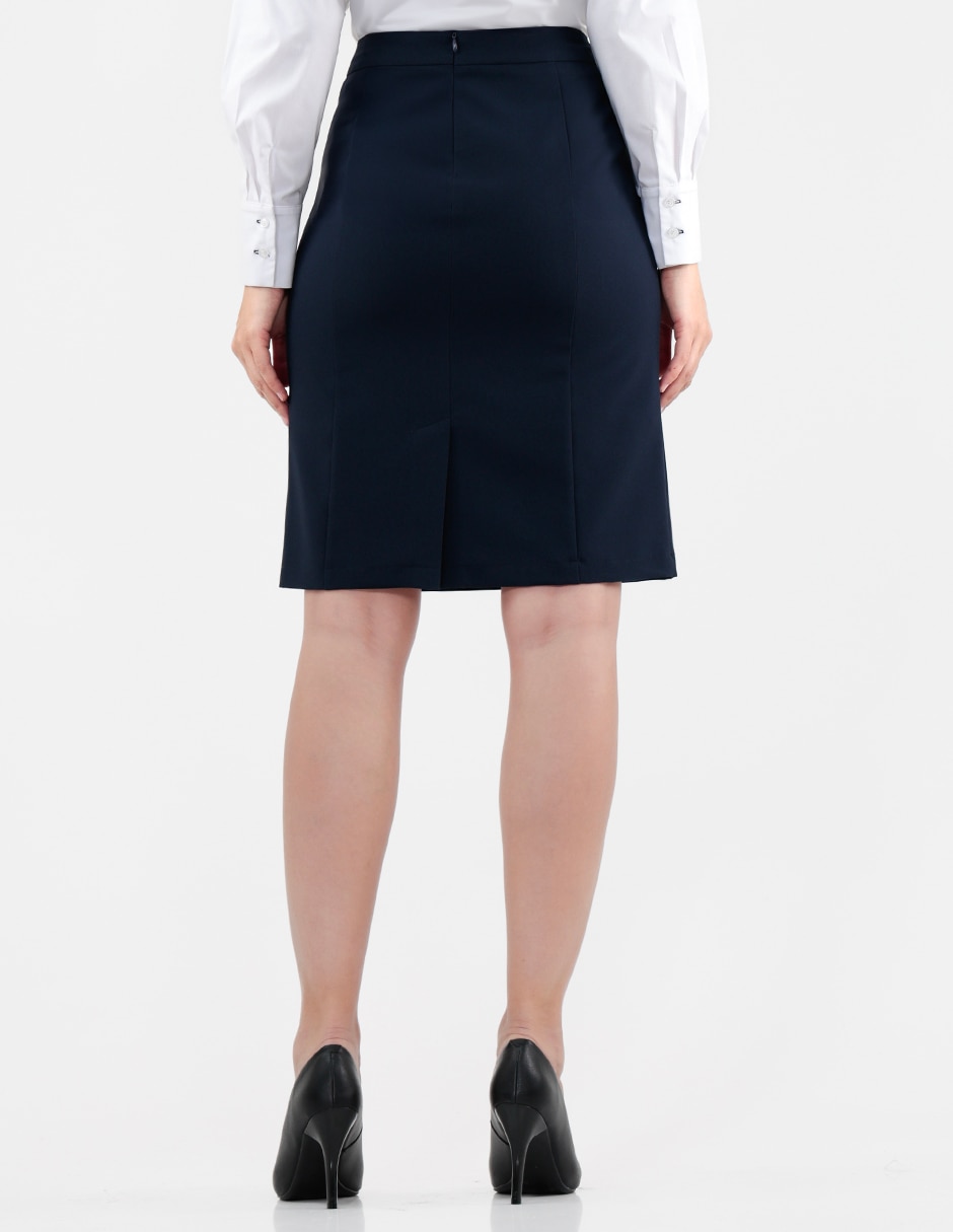 FALDA PIERRE CARDIN, 36, AZUL MARINO D2