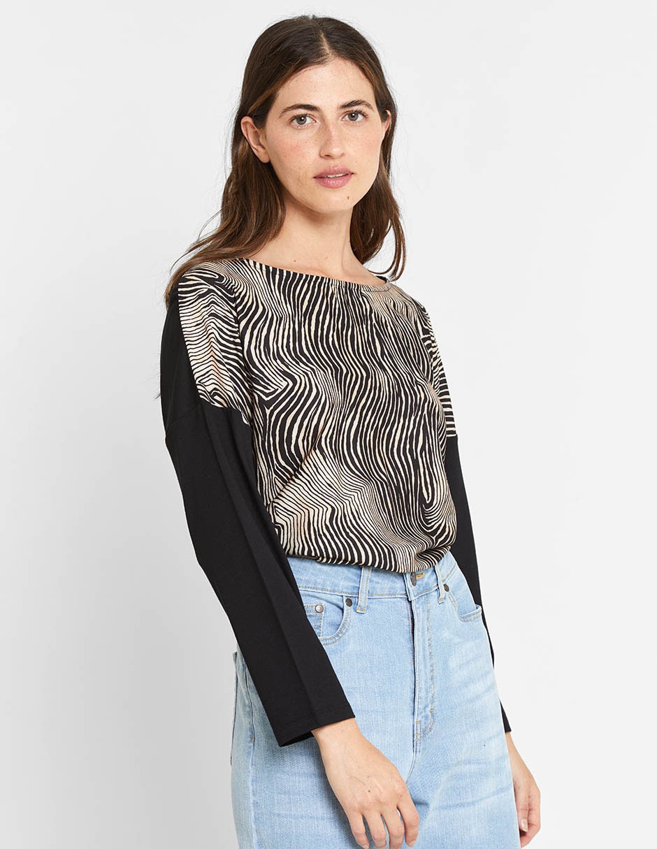 Blusa manga larga para mujer 4