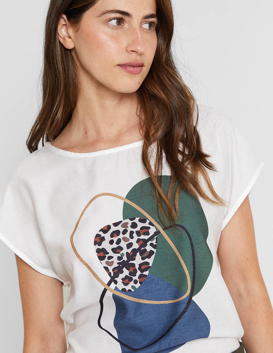Blusa manga corta para mujer 4