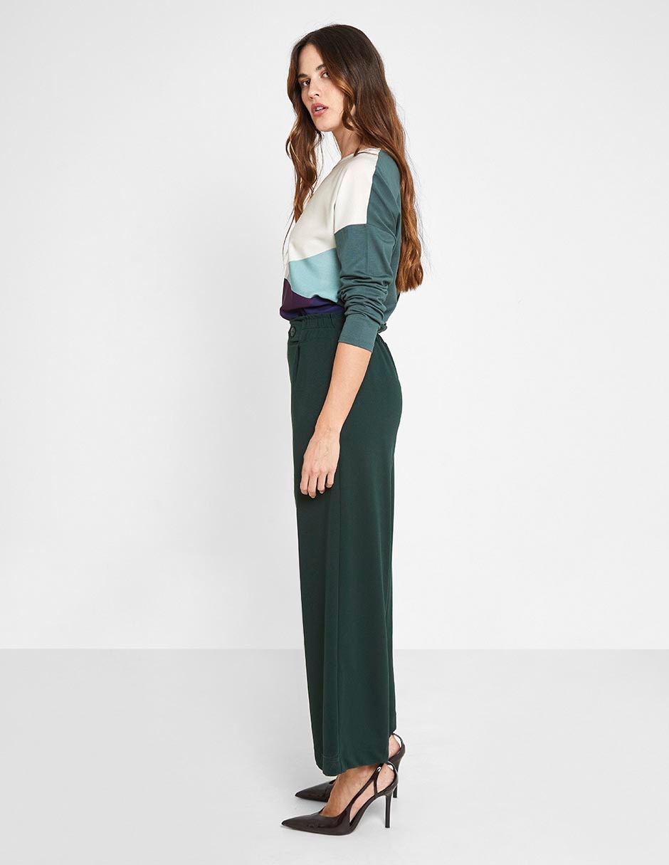 Pantalón de vestir amplio para mujer 5