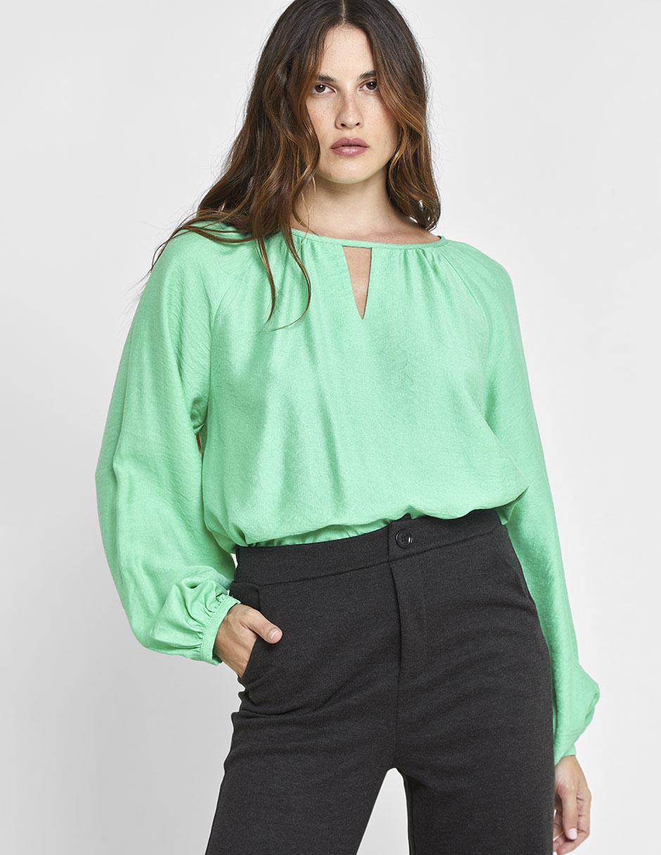Blusa manga larga para mujer 5