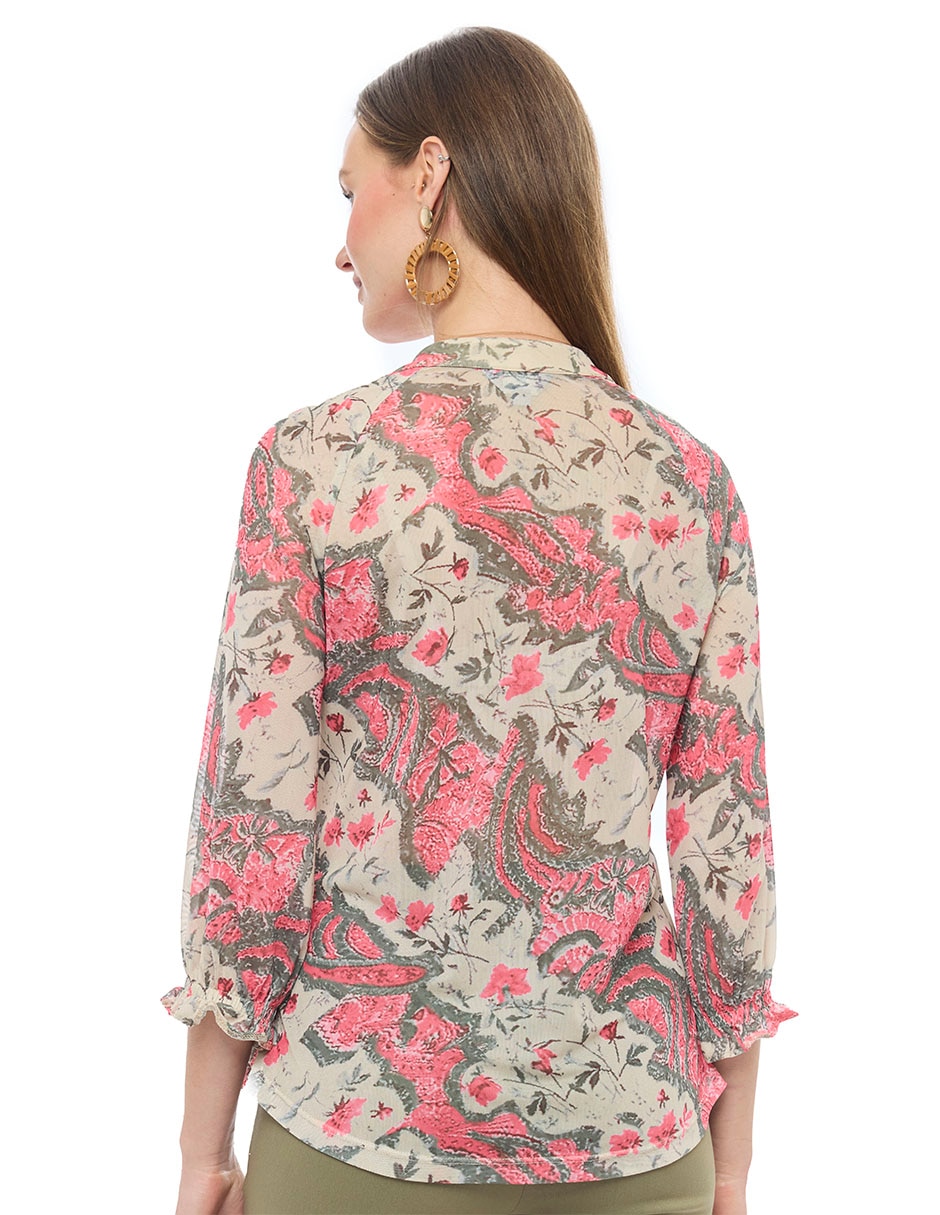 Blusa manga 3/4 para mujer 2