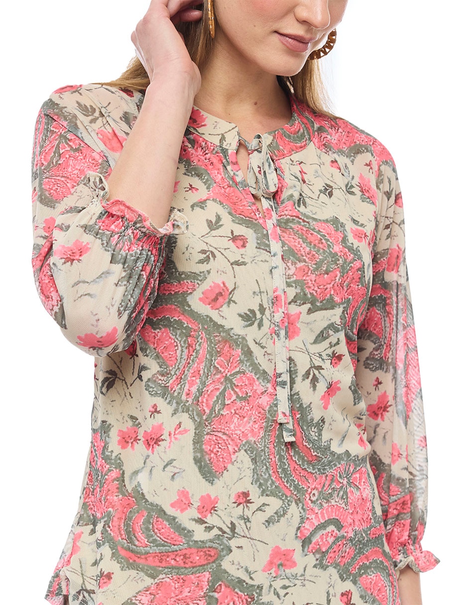Blusa manga 3/4 para mujer 4