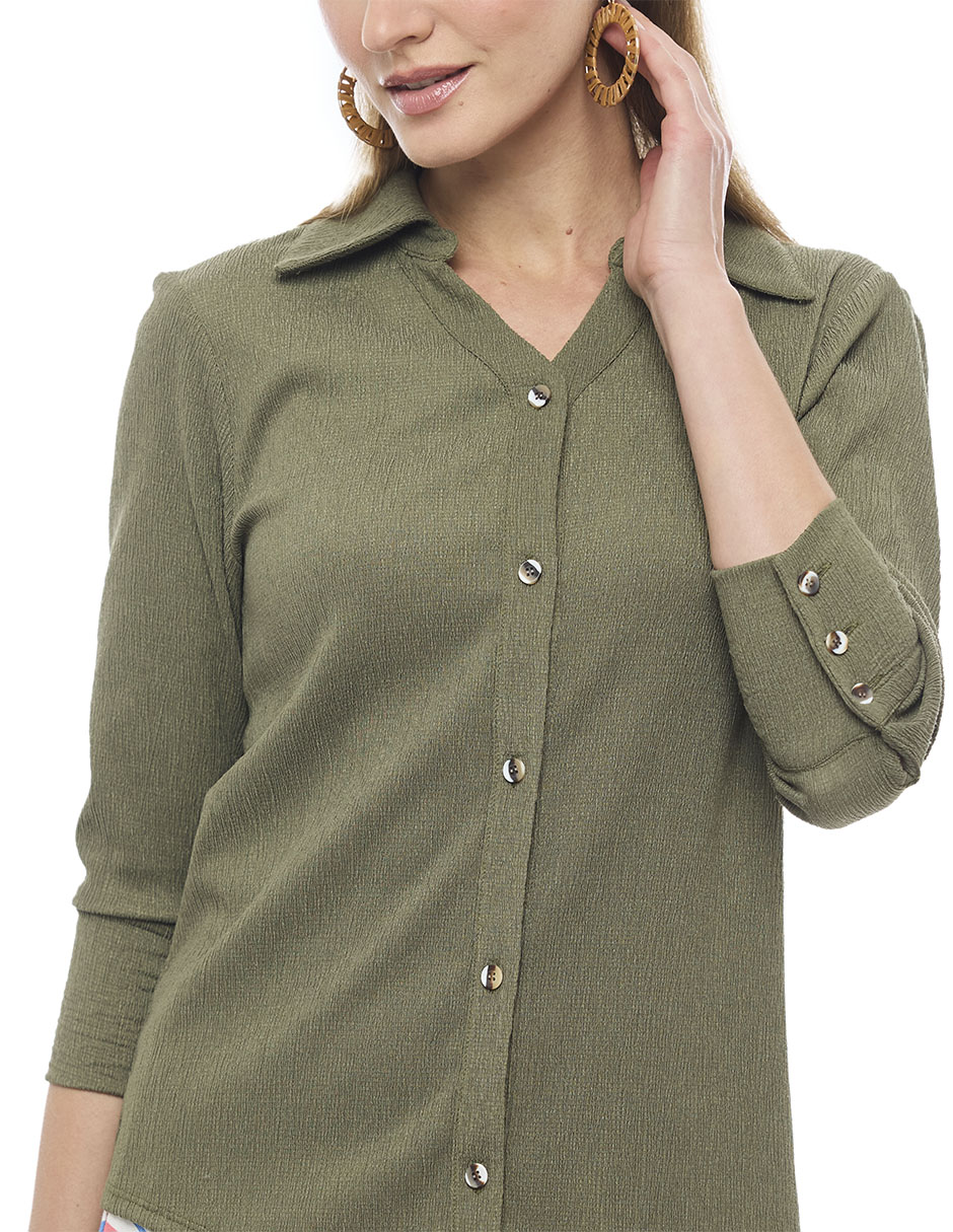 Blusa manga 3/4 para mujer 4