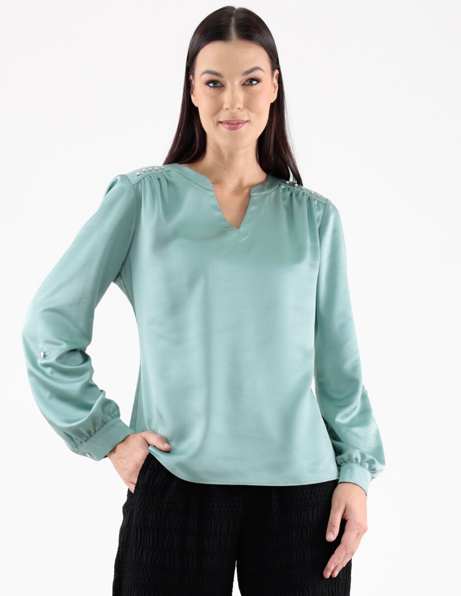 Blusa manga larga para mujer 1