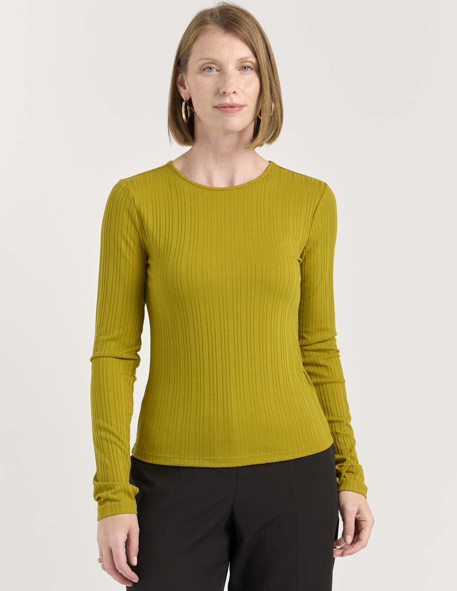 Blusa manga larga para mujer