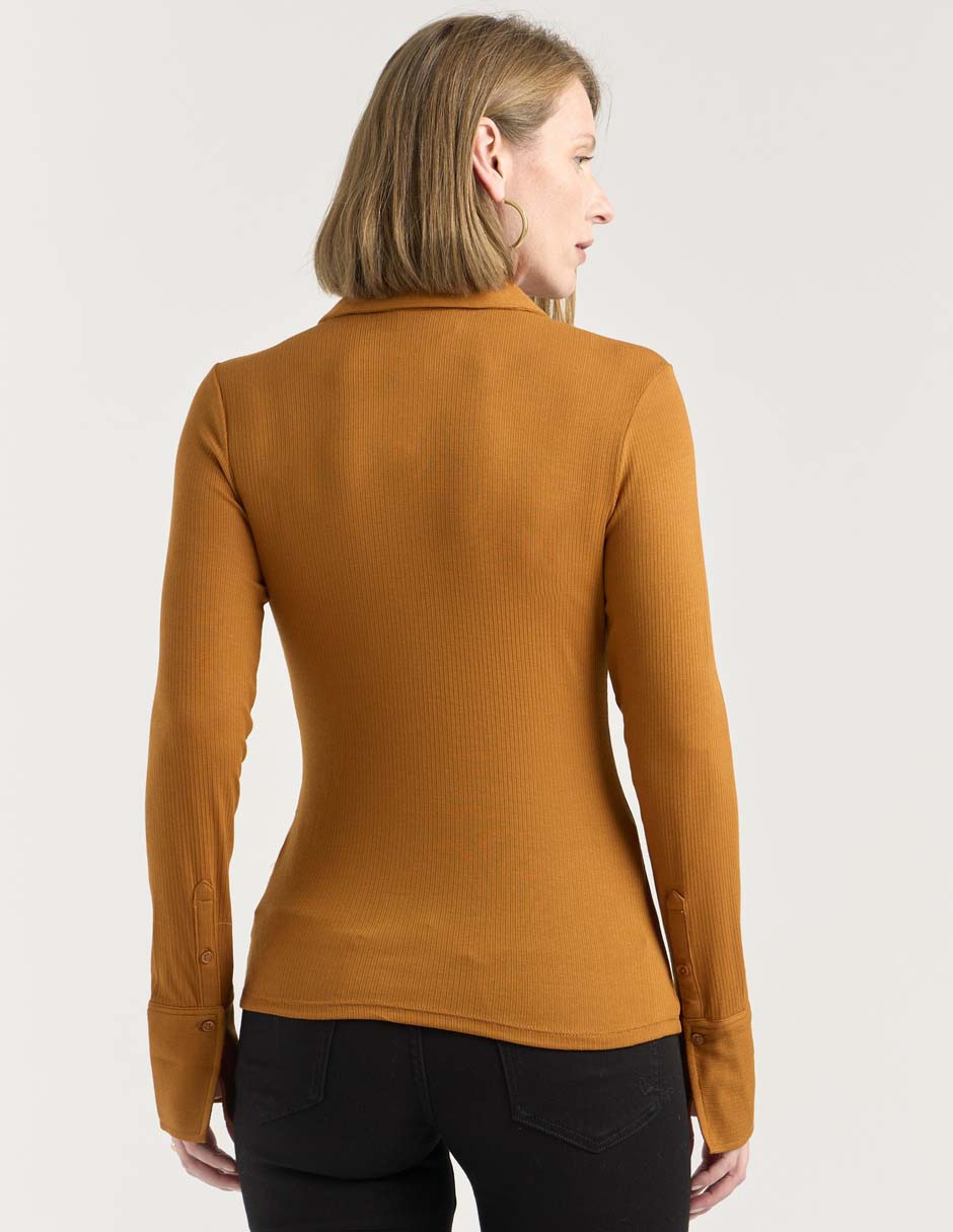 Blusa Liz& manga larga para mujer 2