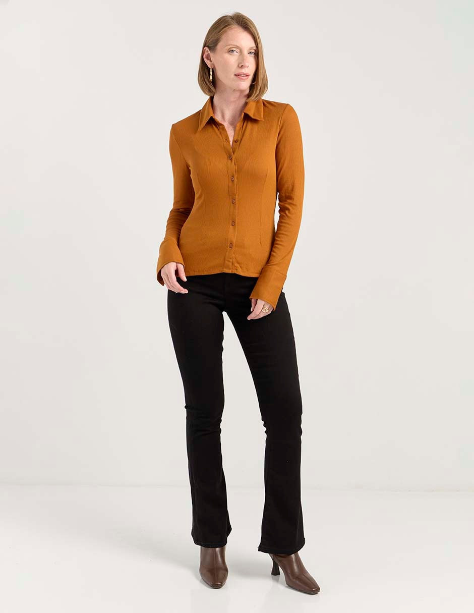 Blusa Liz& manga larga para mujer 3