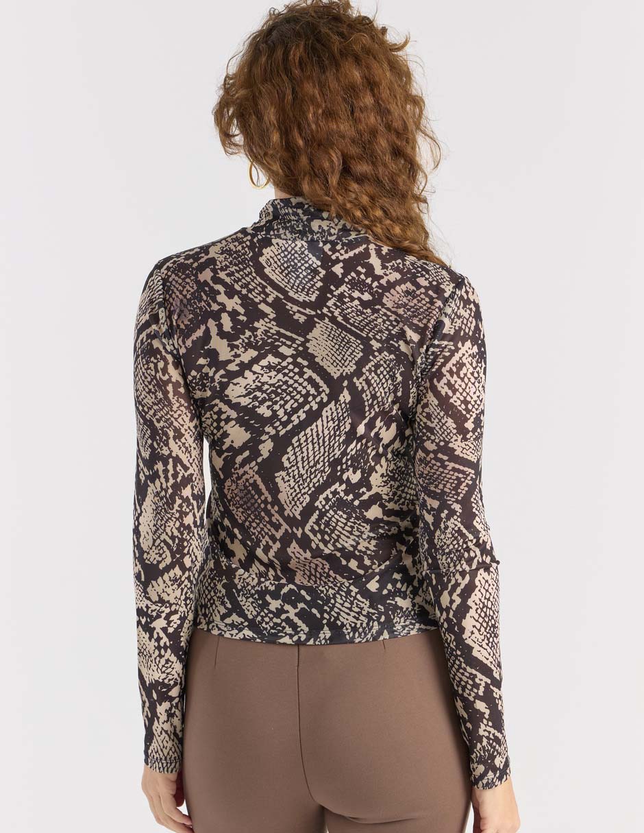 Blusa Liz& manga larga para mujer 2
