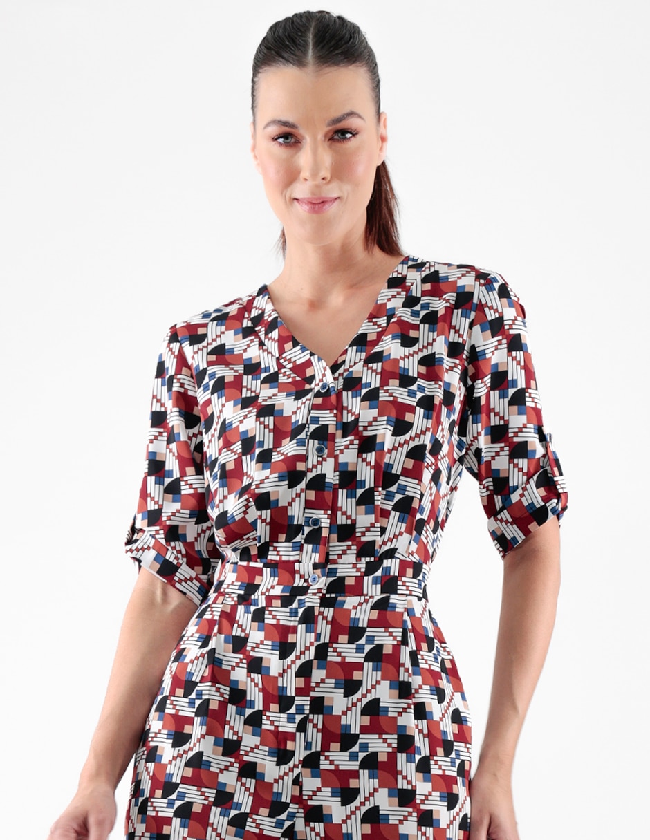 Jumpsuit formal estampado para mujer 2