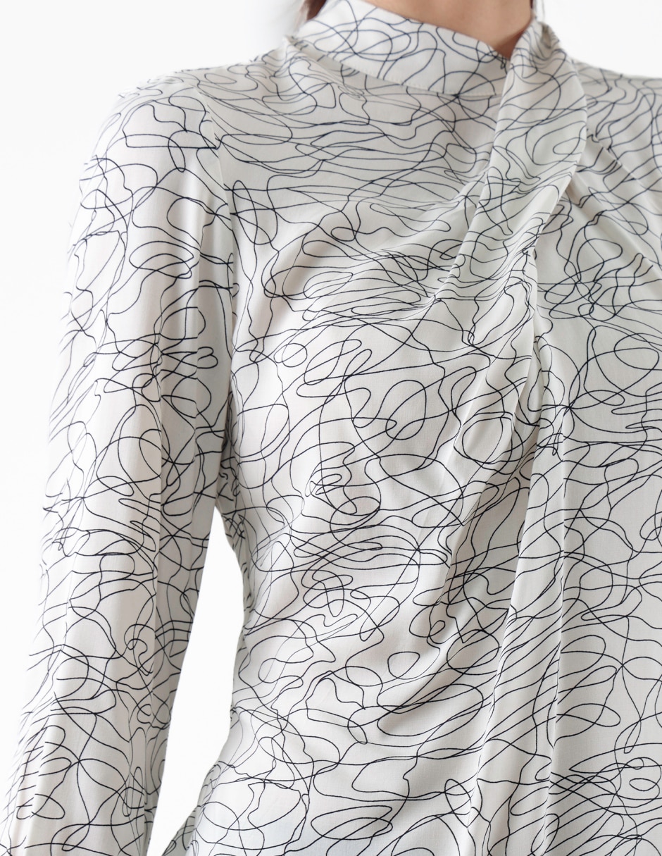 Blusa manga larga para mujer 4