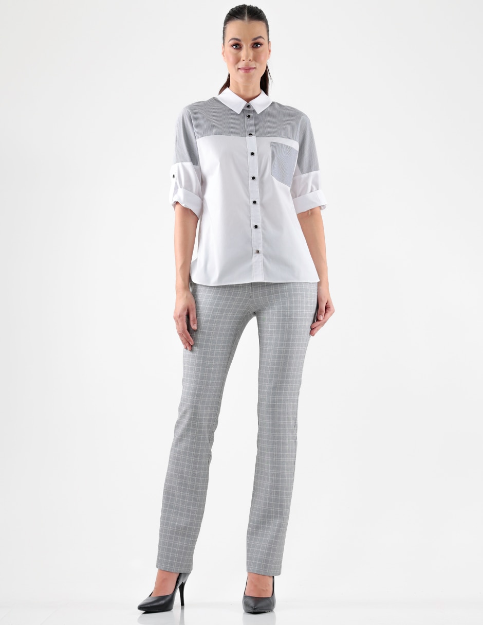 Blusa manga al codo para mujer 3