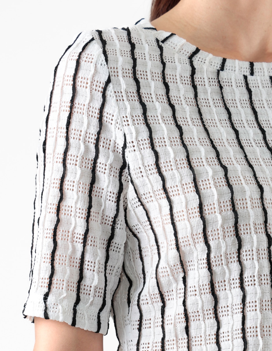 Blusa manga corta para mujer 4