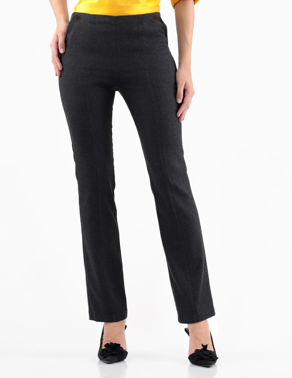 Pantalón de vestir straight para mujer 1