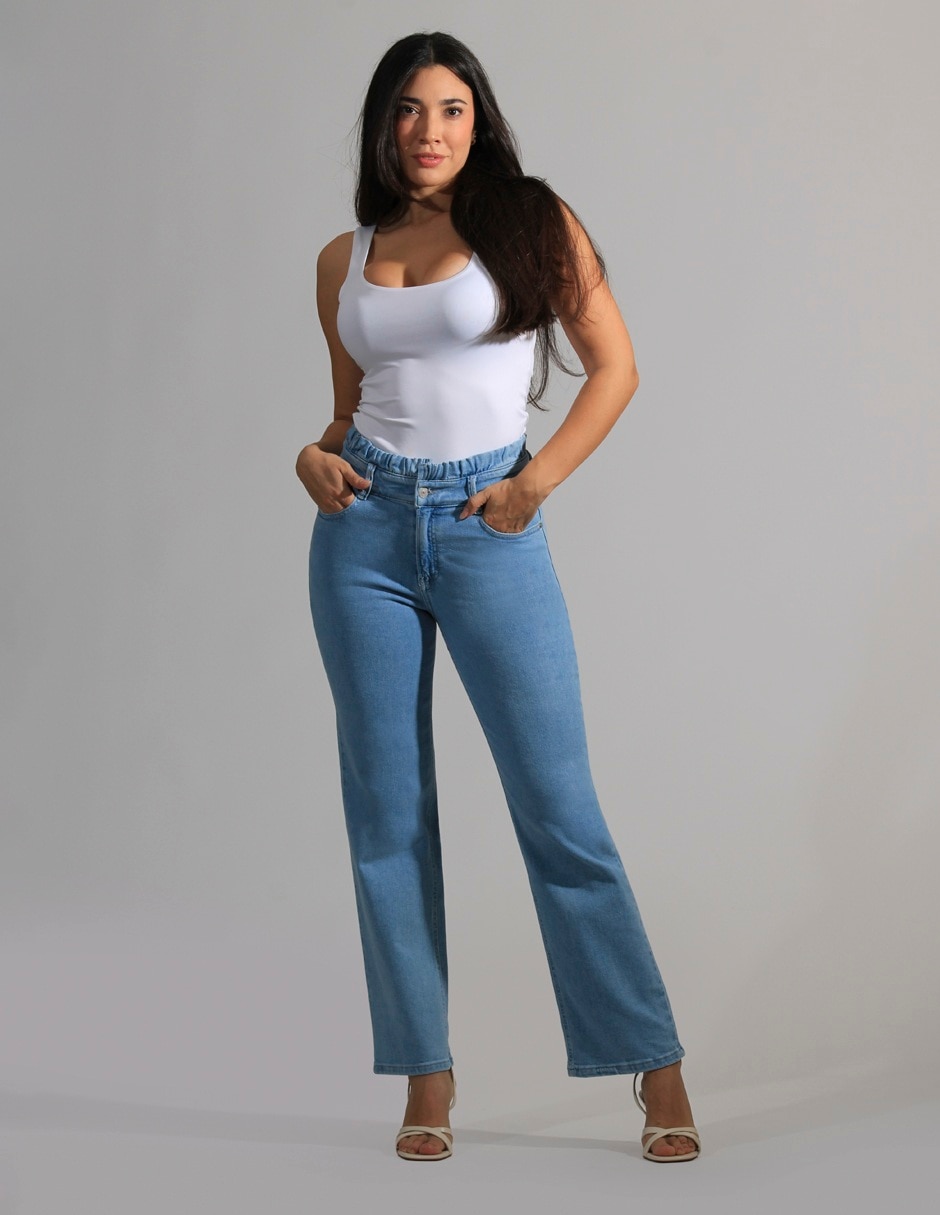 Jeans straight para mujer 3