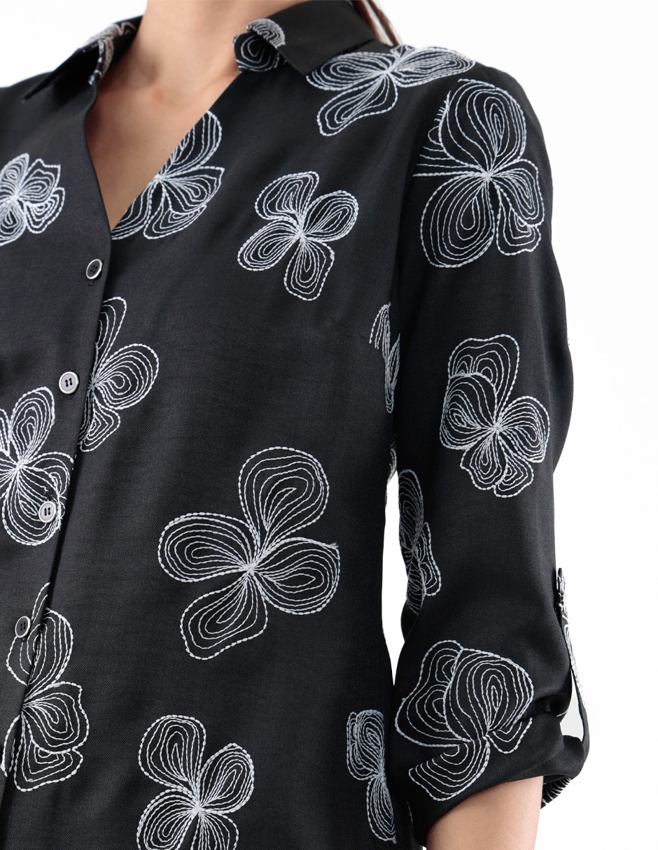 Blusa manga 3/4 para mujer 4