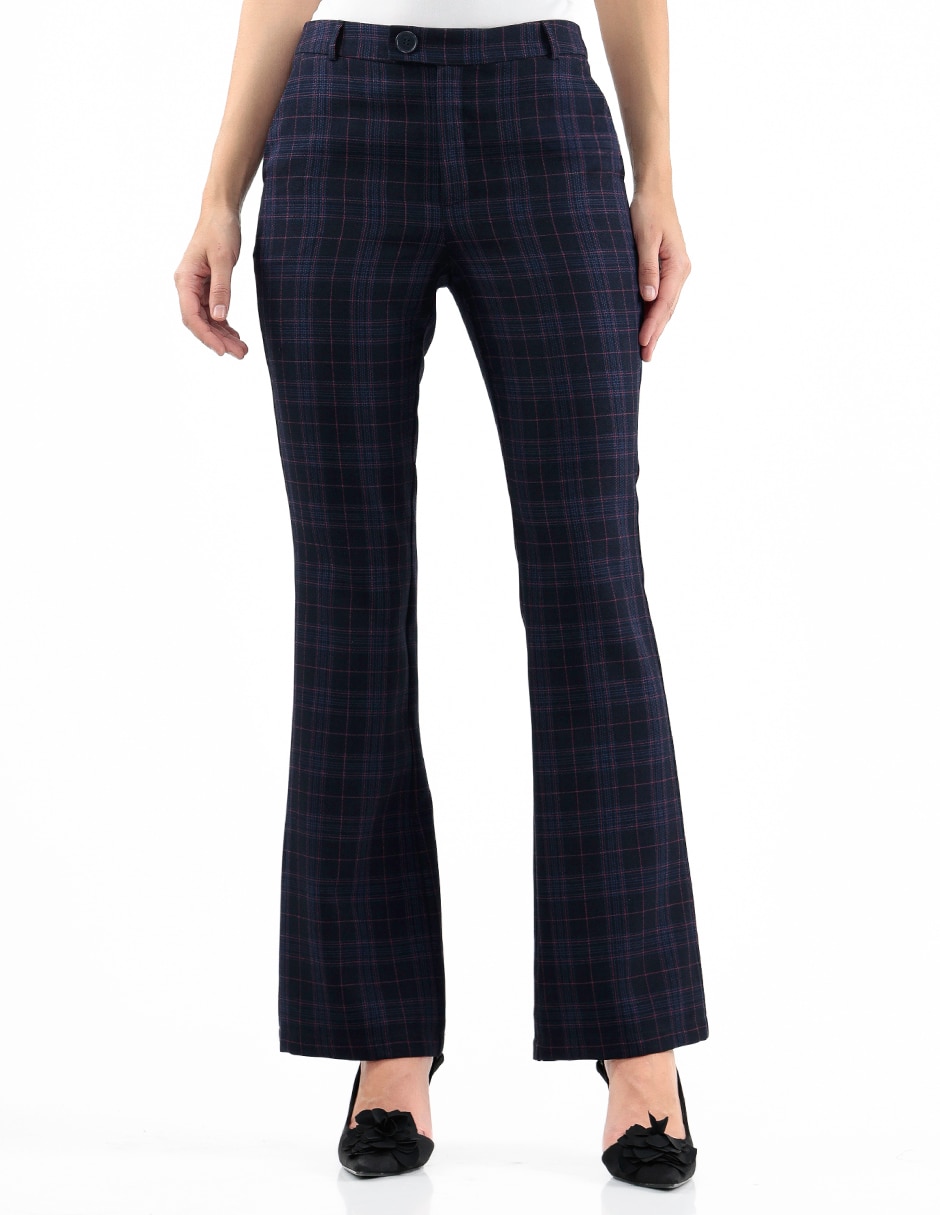 Pantalón flare regular para mujer
