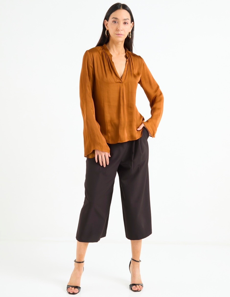 Blusa Liz& manga larga para mujer 3