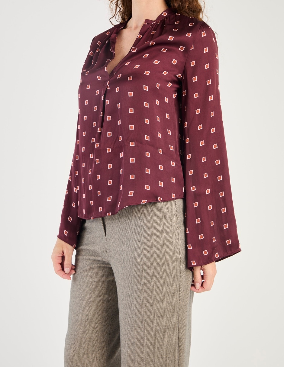Blusa Liz& manga larga para mujer 5