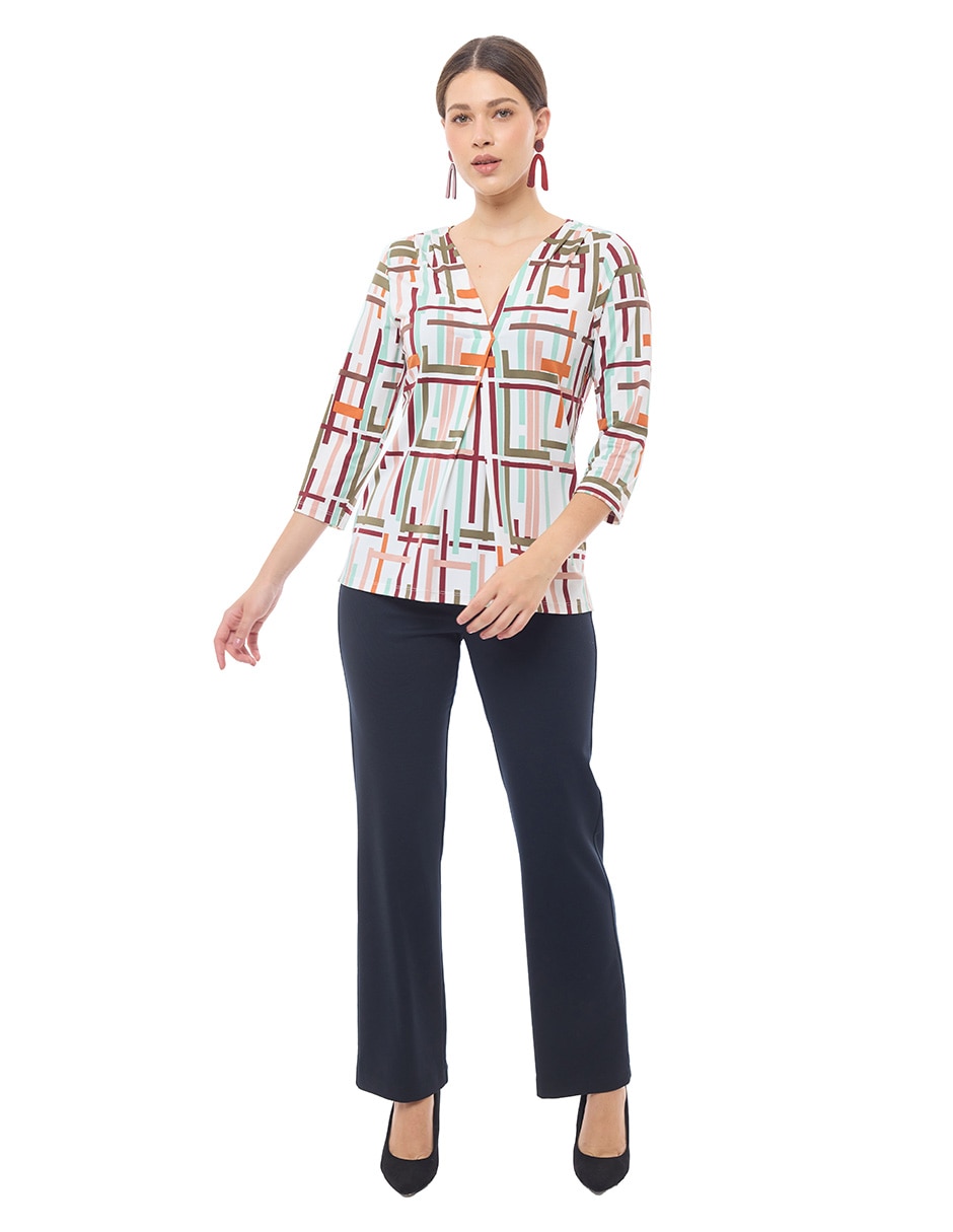 Blusa manga 3/4 para mujer 2