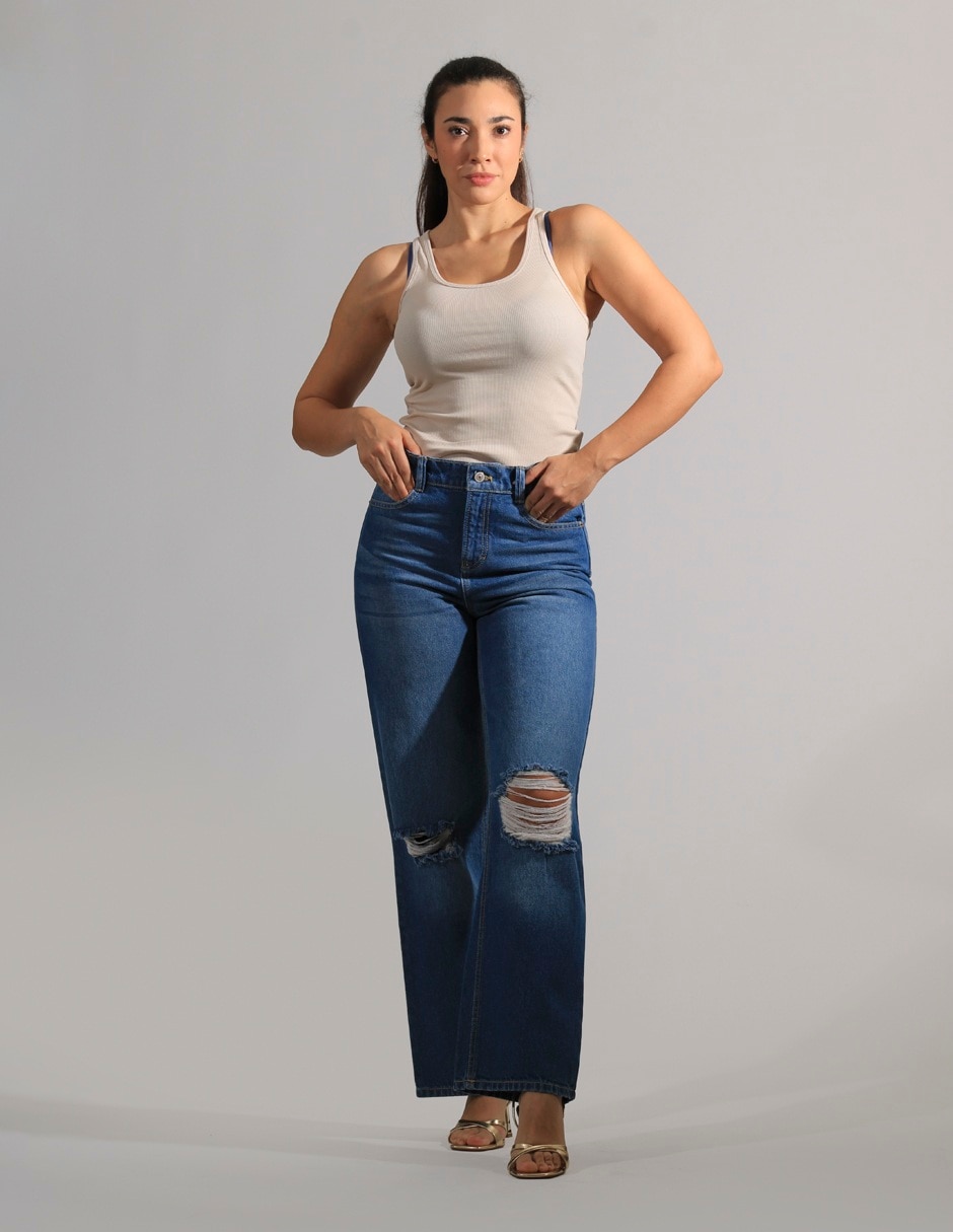 Jeans wide leg para mujer 3