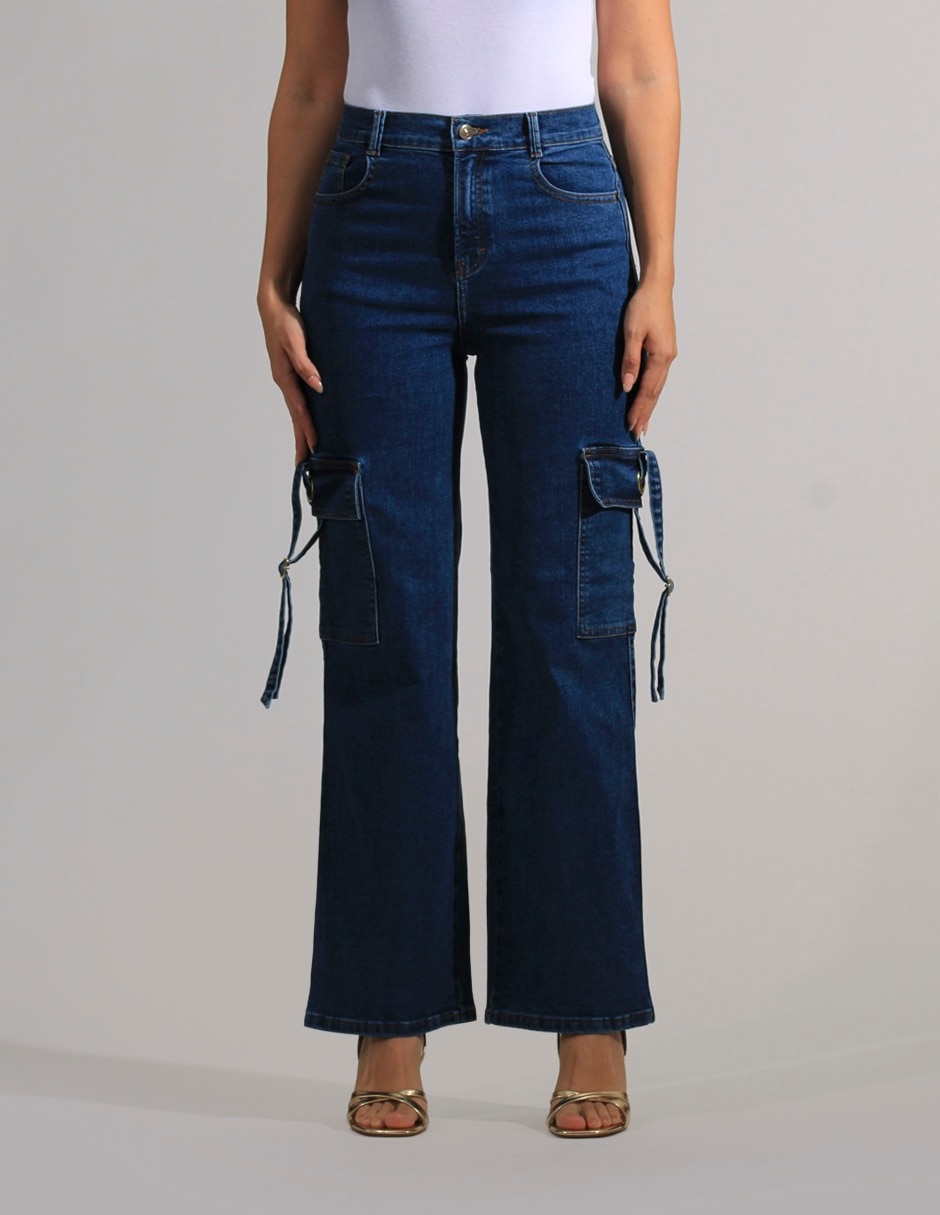 Jeans carpenter wide leg para mujer Jeans carpenter wide leg para mujer