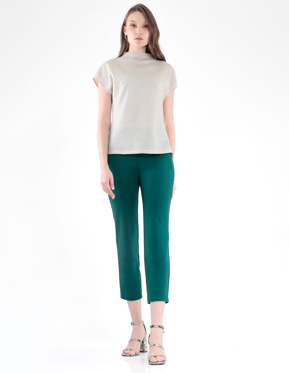Blusa manga corta para mujer 3