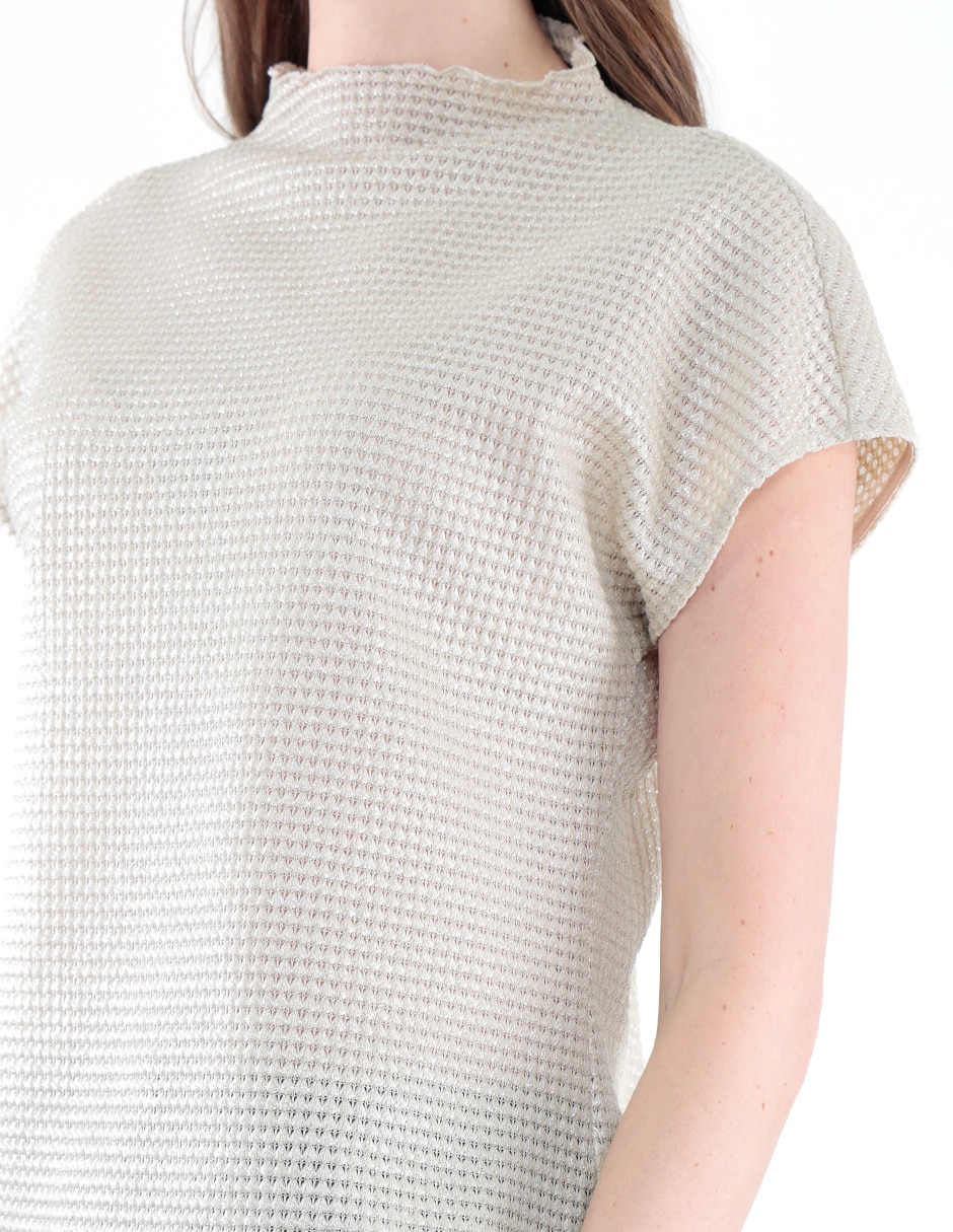 Blusa manga corta para mujer 4