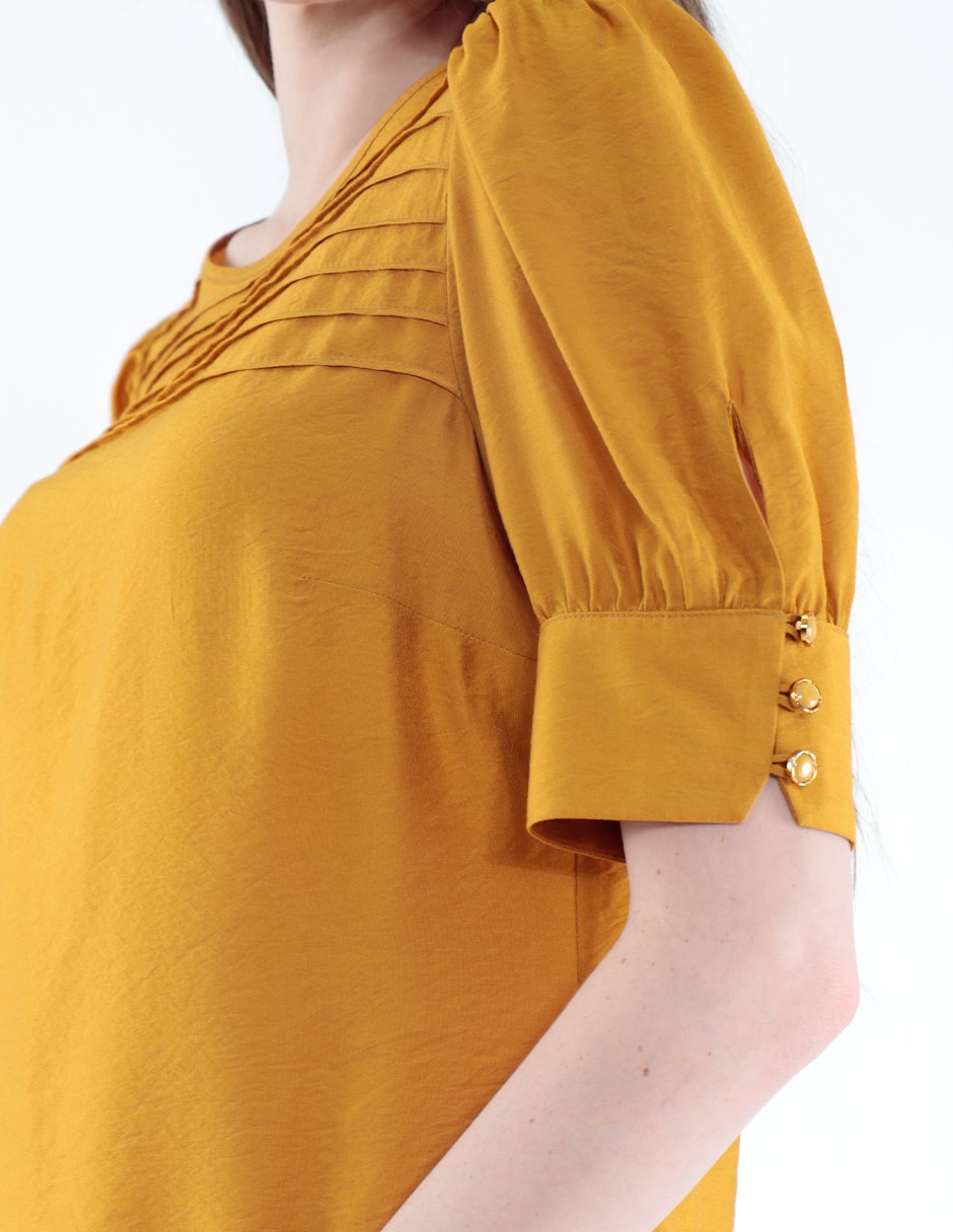 Blusa manga al codo para mujer 4