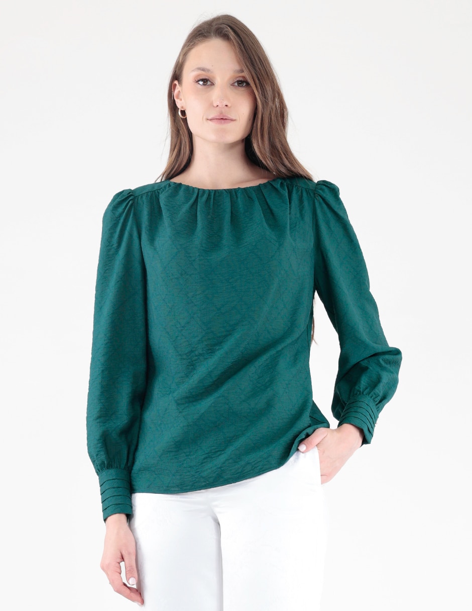 Blusa manga larga para mujer