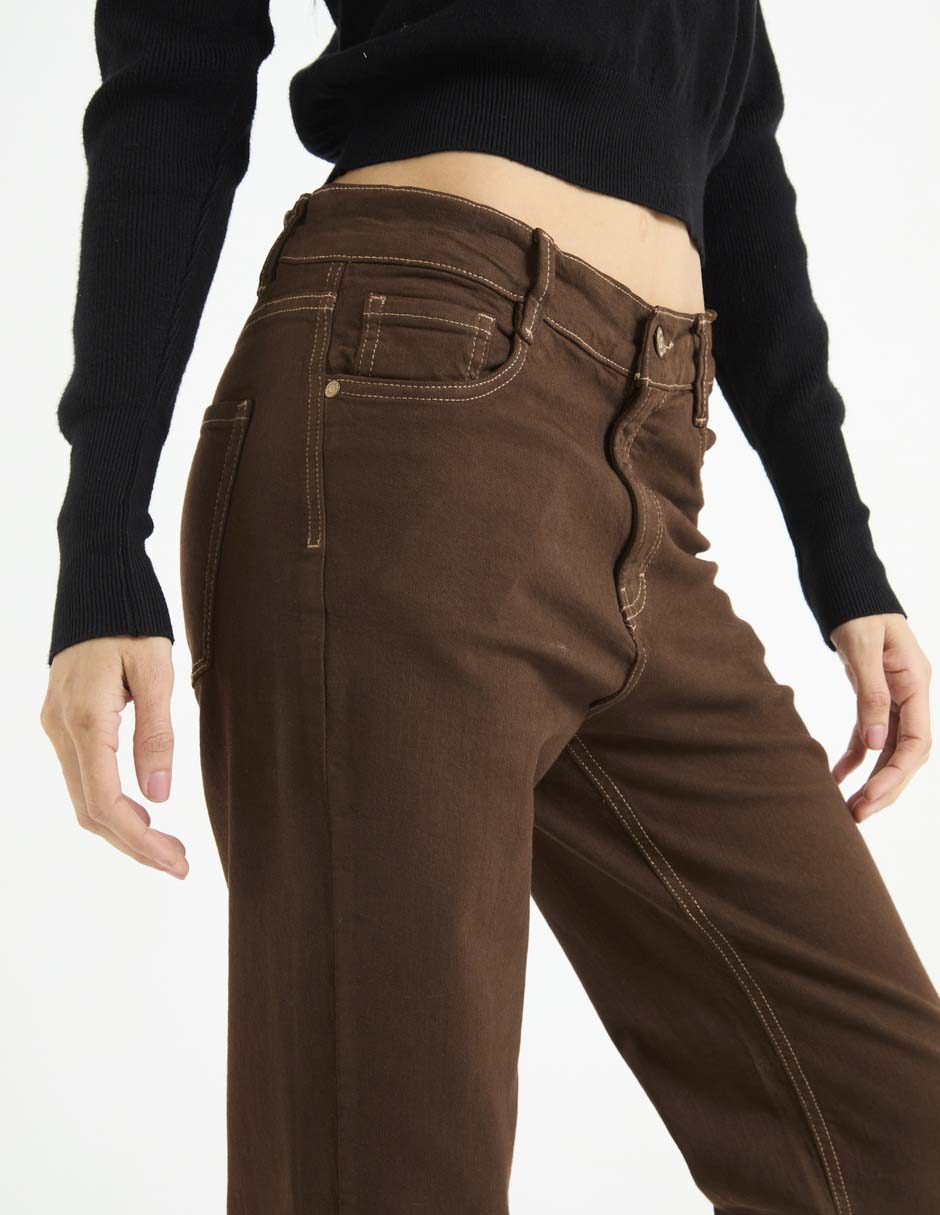 Jeans straight para mujer 4