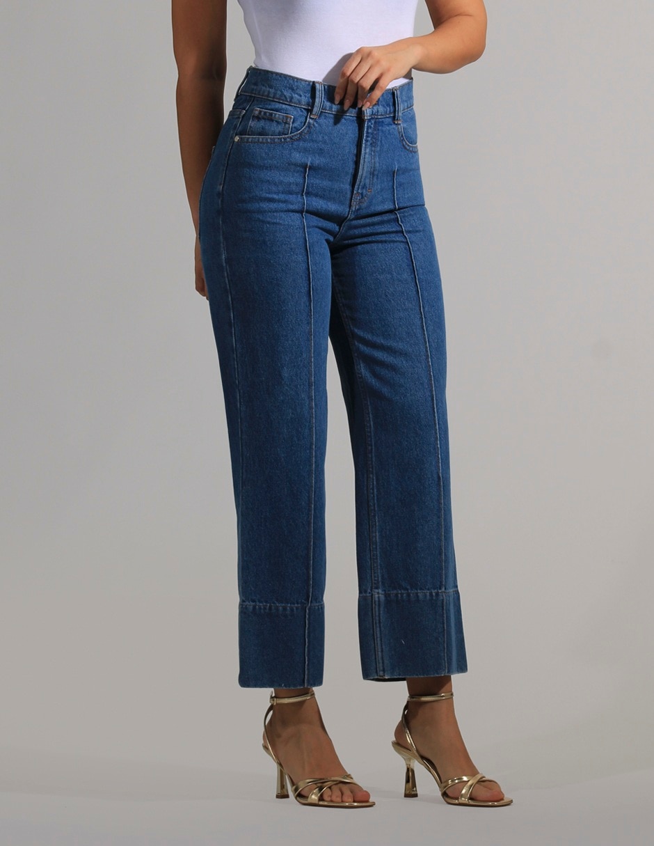 Jeans straight para mujer 4