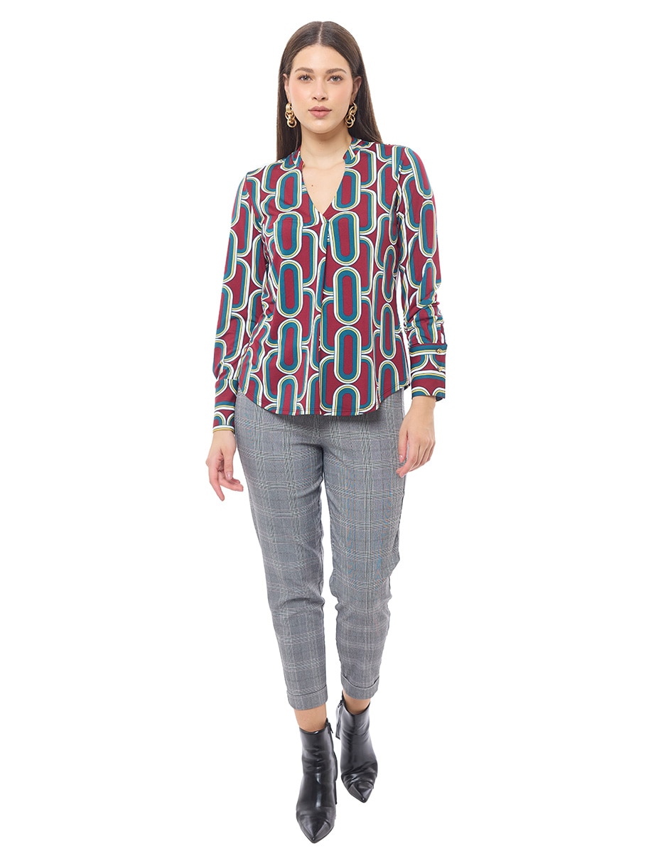 Blusa manga larga para mujer 4
