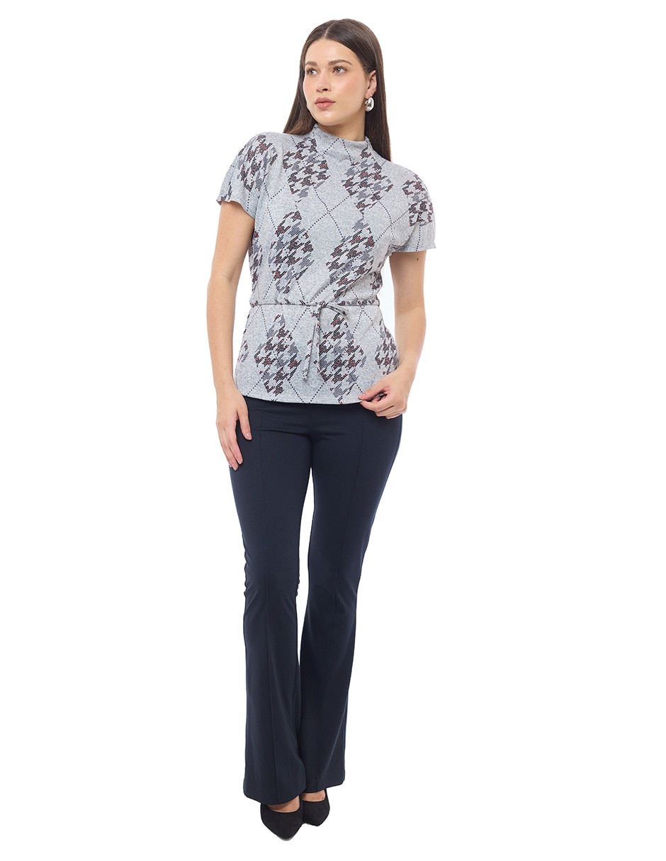 Blusa manga corta para mujer 4