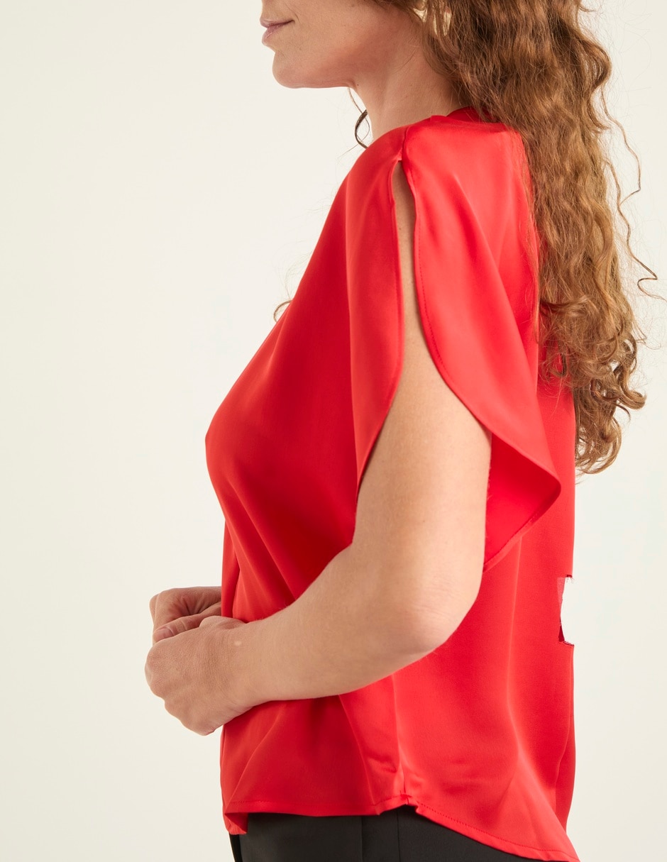 Blusa Liz& manga corta para mujer 4