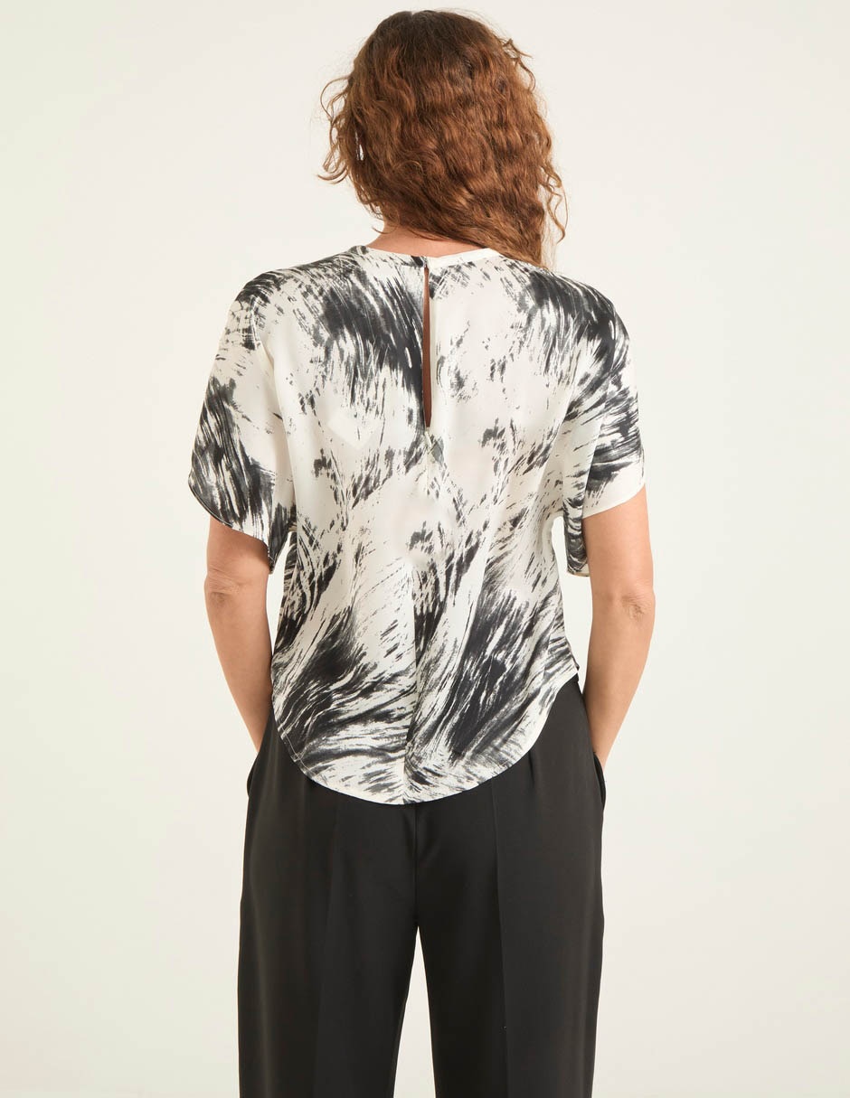 Blusa Liz& manga al codo para mujer 2
