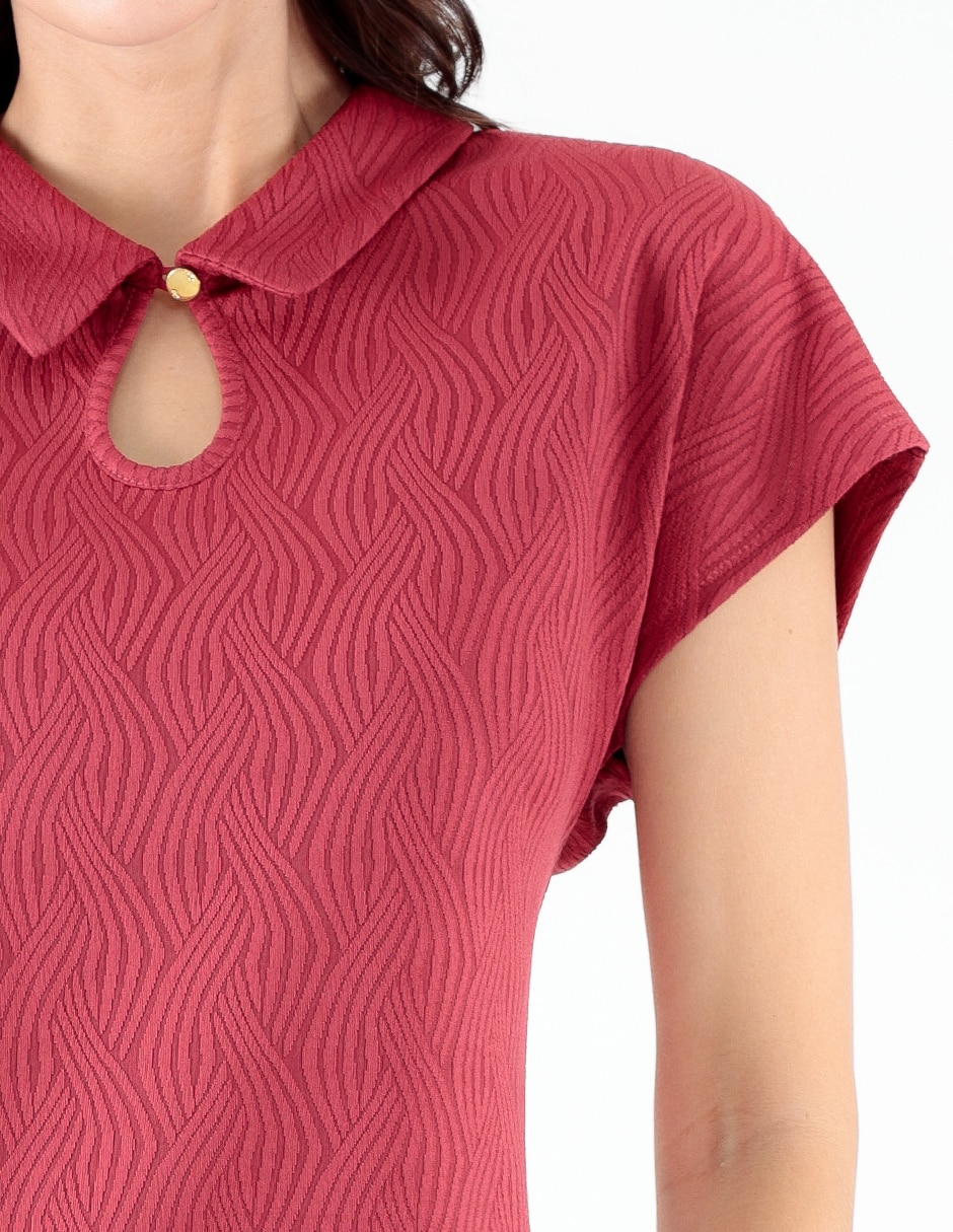Blusa manga corta para mujer 4