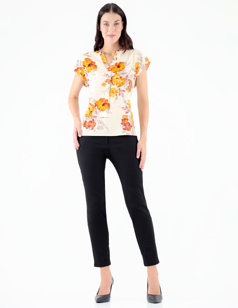 Blusa manga corta para mujer 3