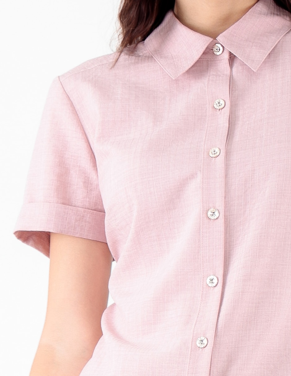 Blusa manga corta para mujer 4