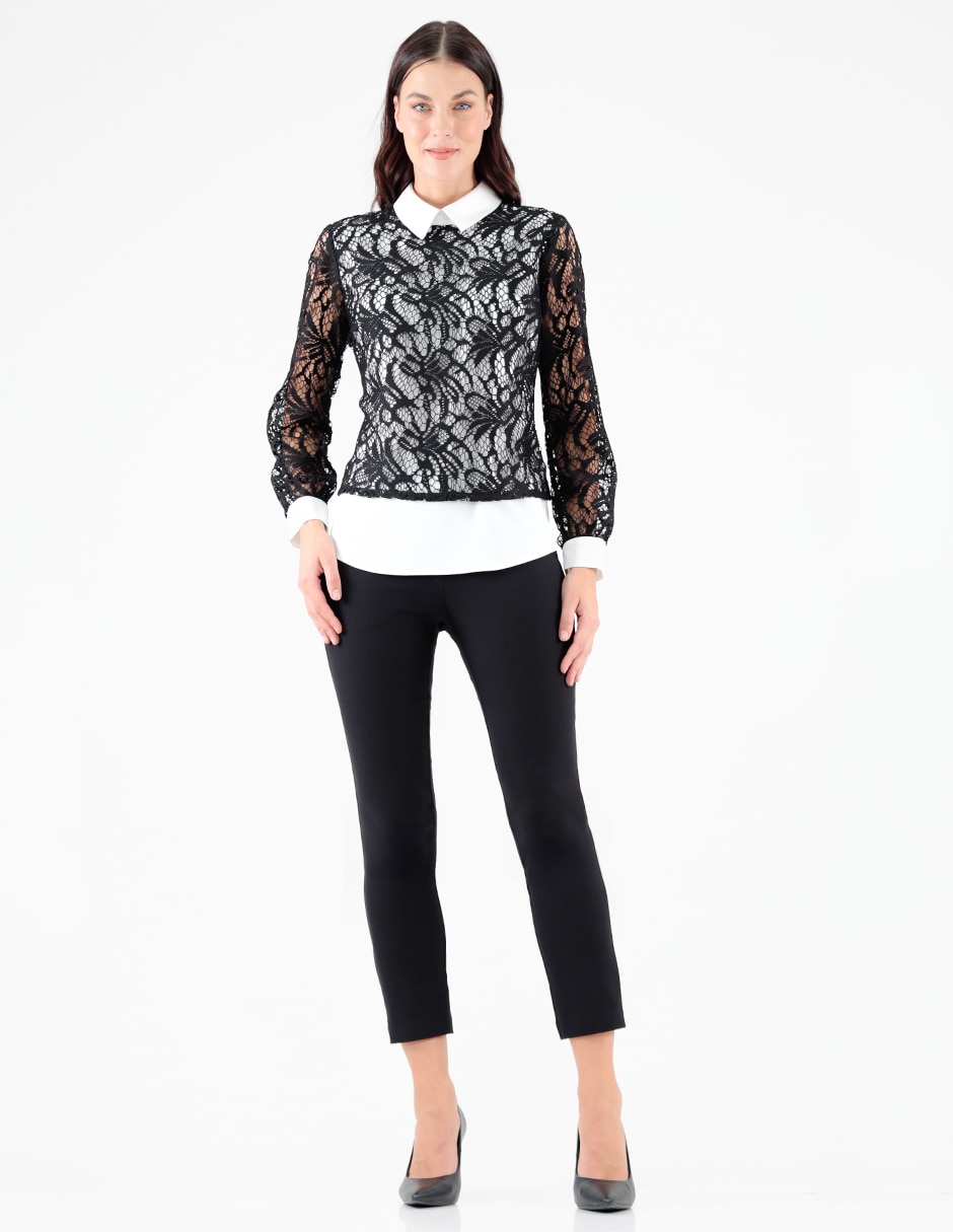 Blusa manga larga para mujer 3