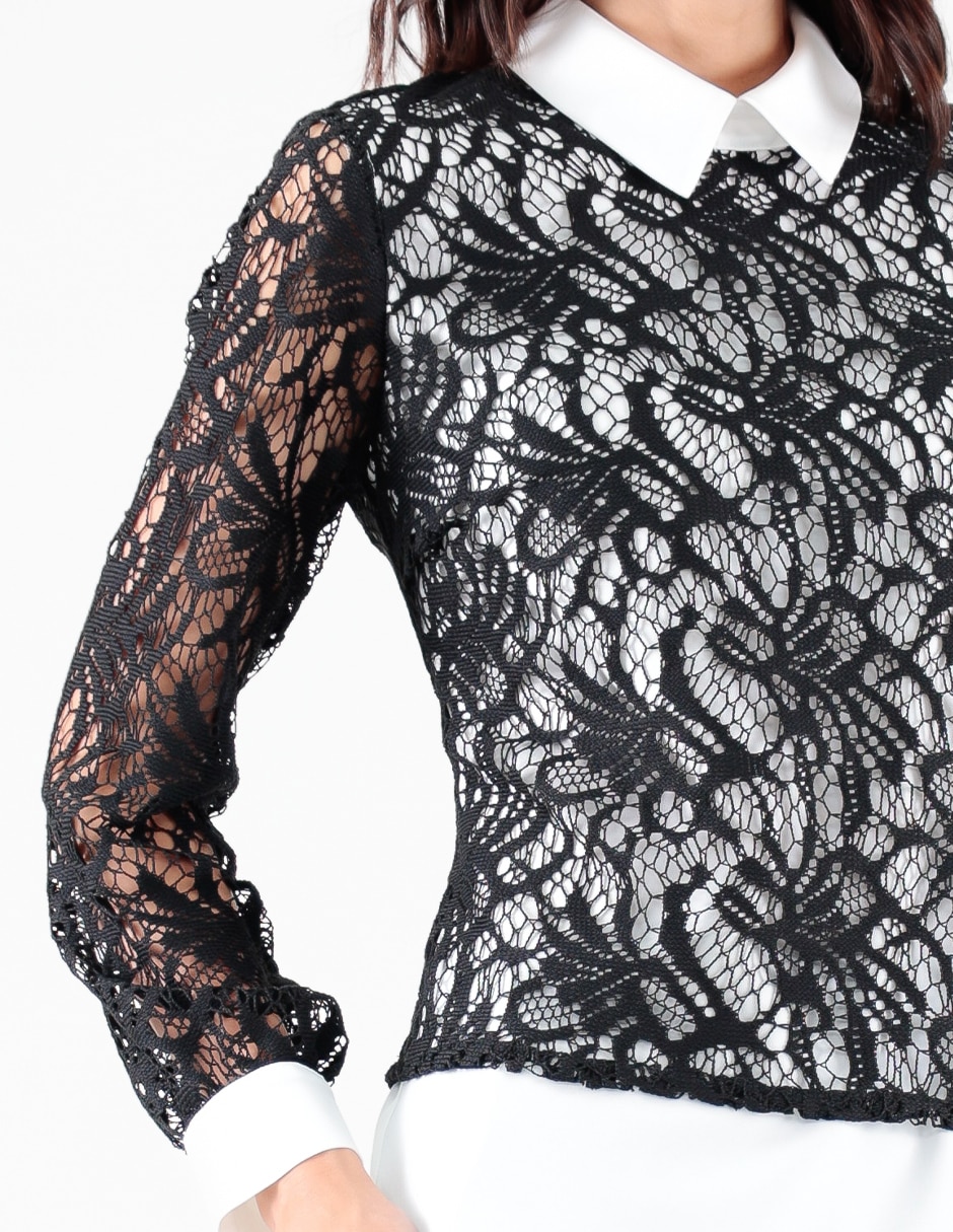 Blusa manga larga para mujer 4