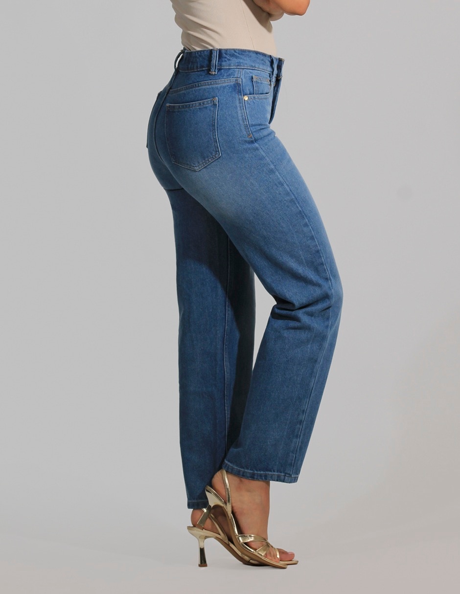 Jeans straight para mujer 5