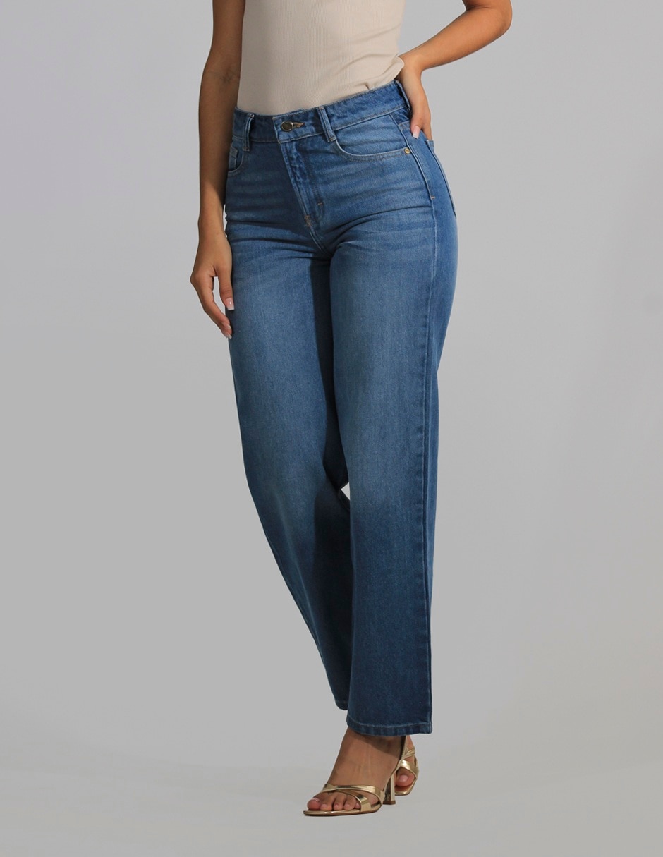 Jeans straight para mujer 2