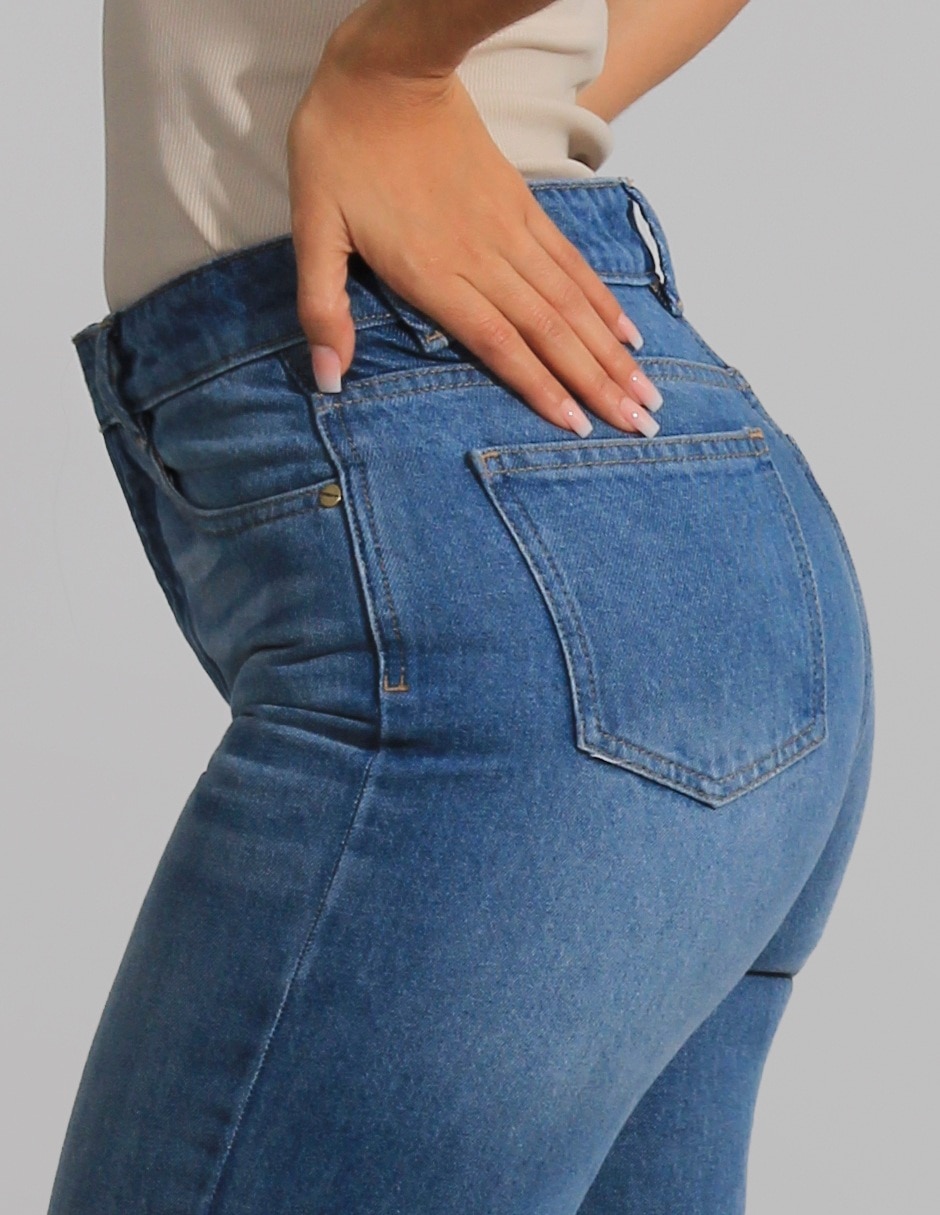 Jeans straight para mujer 6
