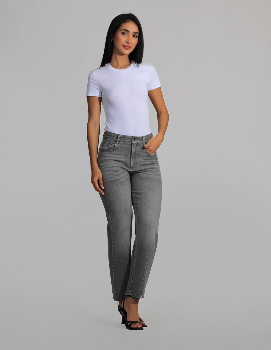 Jeans straight para mujer 3
