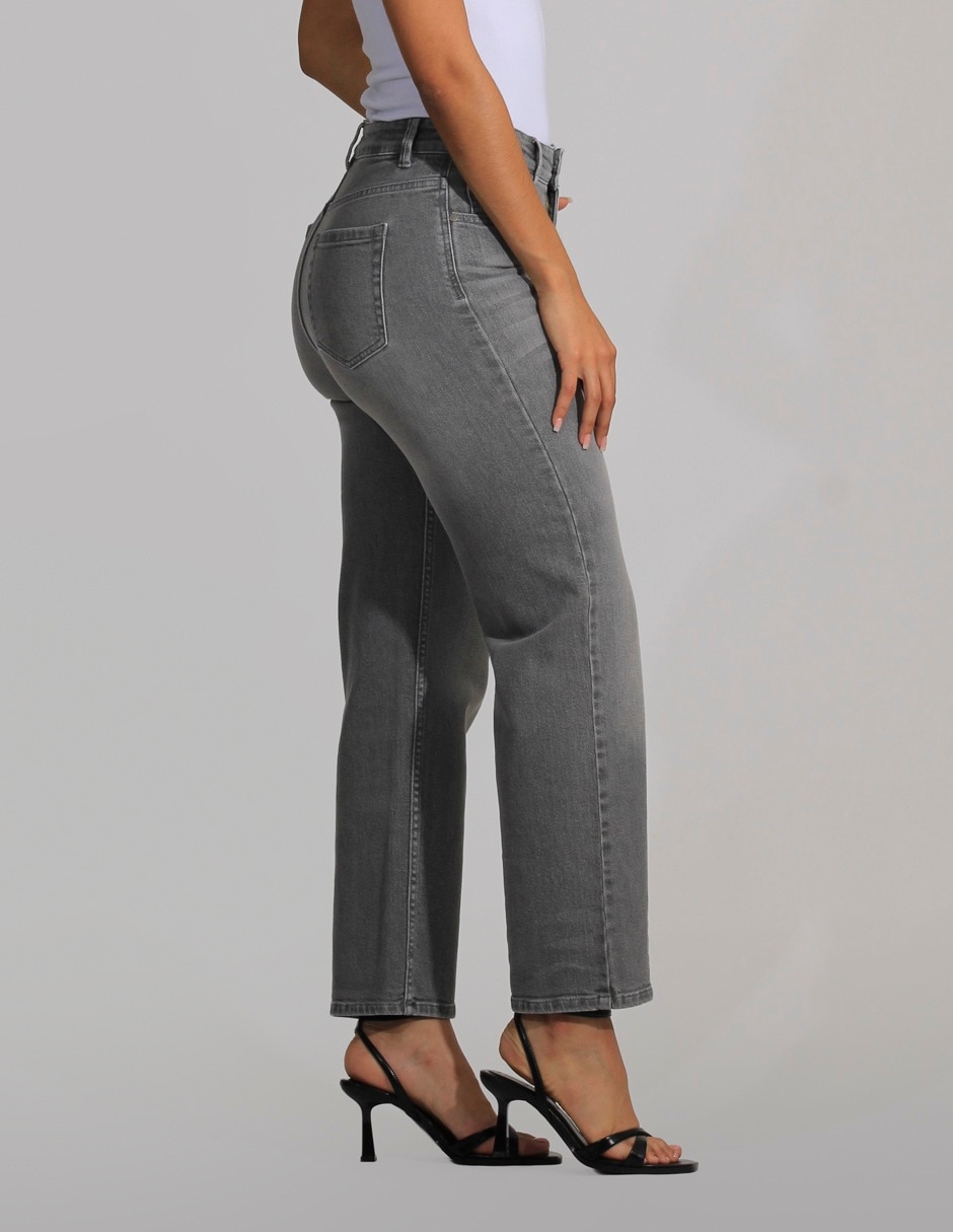 Jeans straight para mujer 4