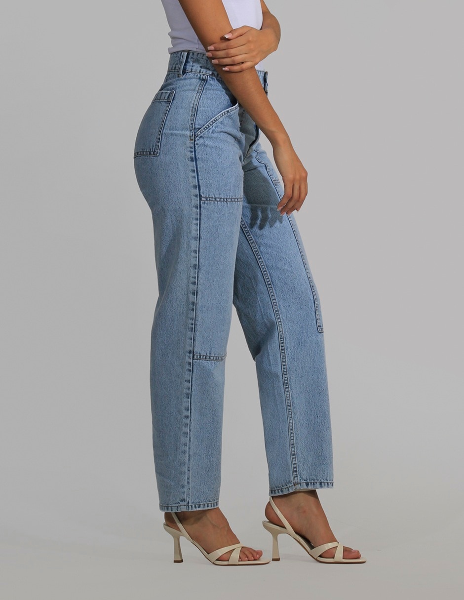 Jeans straight para mujer 5
