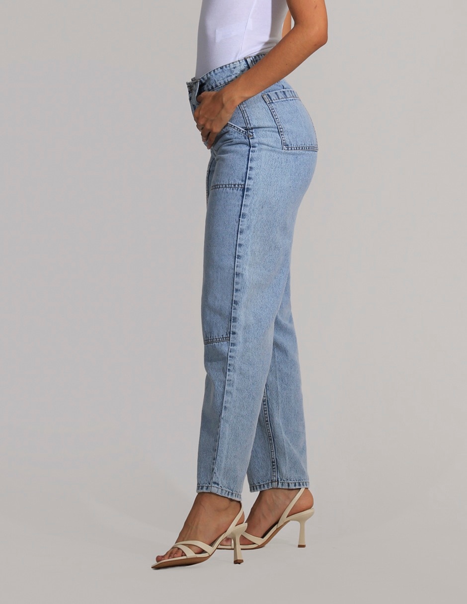 Jeans straight para mujer 2